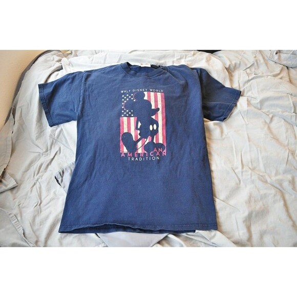 Patriot Walt Disney World American Tradition Mickey Cotton Tshirt Adult Large - Picture 2 of 5